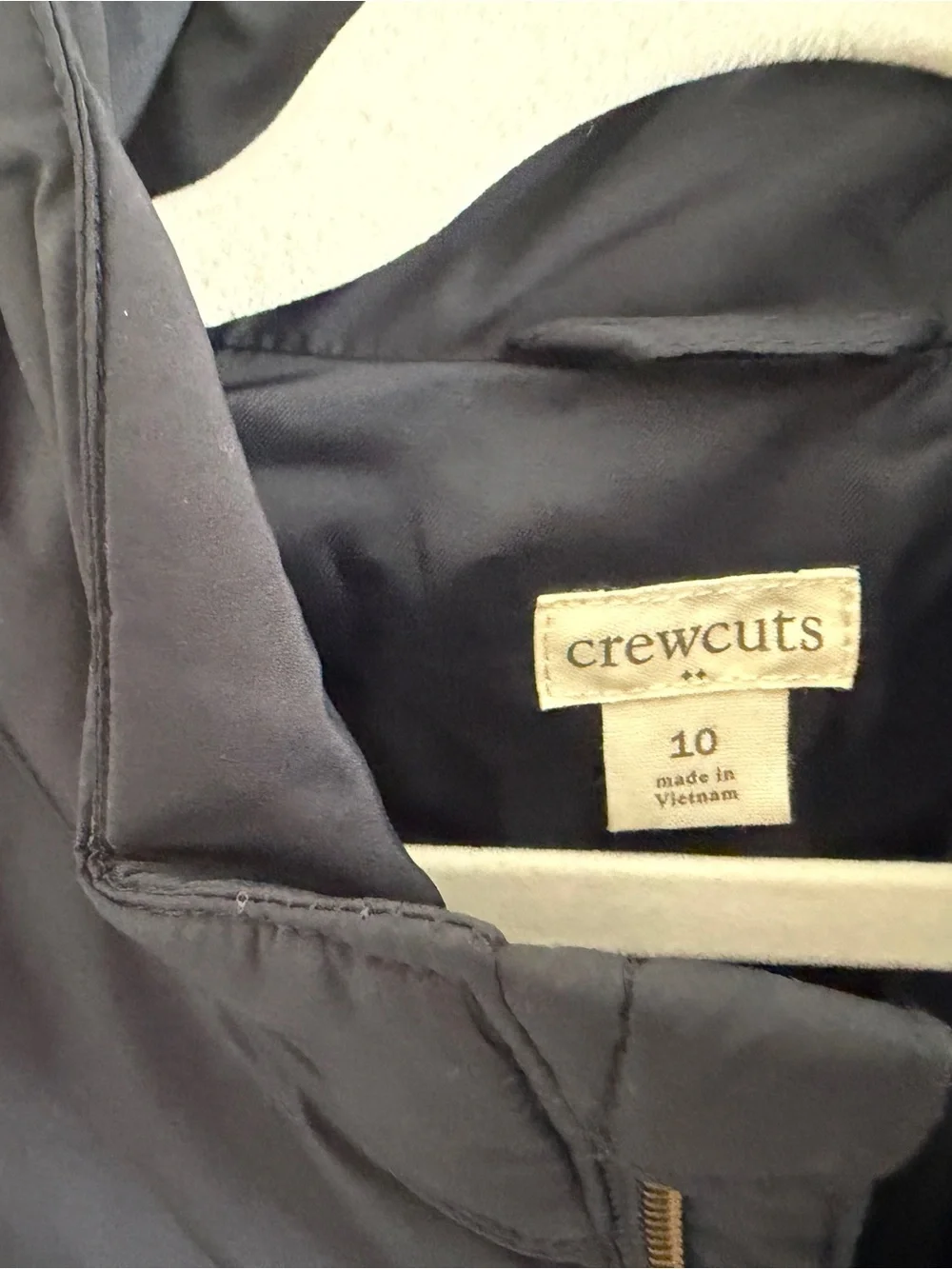J.Crew Crewcuts Boys Navy Quilted Walker vest - Size 10